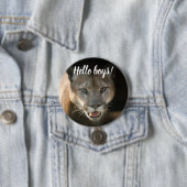 Badge Rond 7,6 Cm Bouton de puma (En situation)