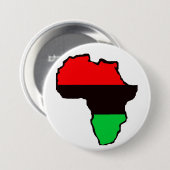 BADGE ROND 7,6 CM BOUTON DE RBG AFRIQUE (Devant & derrière)