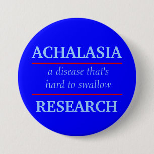 Badge Rond 7,6 Cm Bouton de recherche Achalasia