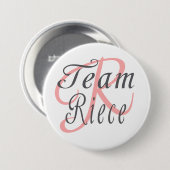 Badge Rond 7,6 Cm Bouton de Riece d'équipe (Devant & derrière)