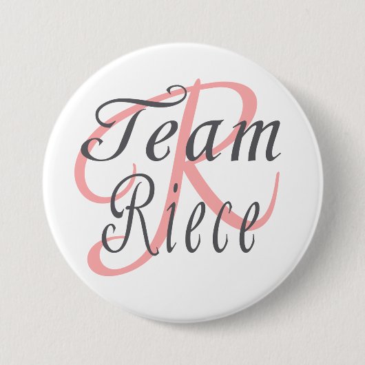 Badge Rond 7,6 Cm Bouton de Riece d'équipe (Devant)