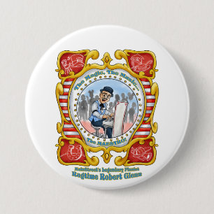 Badge Rond 7,6 Cm Bouton de Robert MainStreet de ragtime