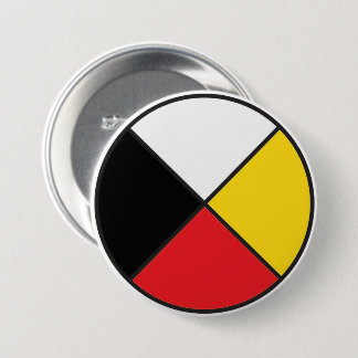 Badge Rond 7,6 Cm Bouton de roue de médecine