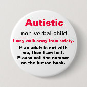 Badge Rond 7,6 Cm Bouton de sécurité (Devant)