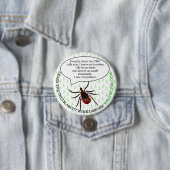 Badge Rond 7,6 Cm Bouton de sensibilisation à la maladie de Lyme, Bo (En situation)