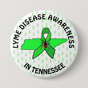 Badge Rond 7,6 Cm Bouton de sensibilisation à la maladie de Lyme du 