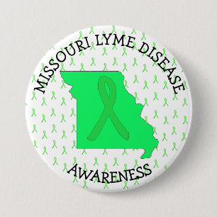 Badge Rond 7,6 Cm Bouton de sensibilisation à la maladie de Lyme du
