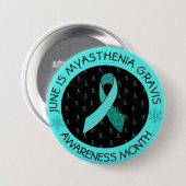 Badge Rond 7,6 Cm Bouton de sensibilisation Myasthenia Gravis Hope (Devant & derrière)