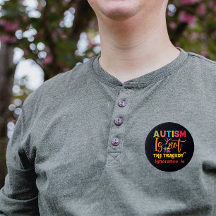 Badge Rond 7,6 Cm Bouton de sensibilisation sur l'autisme L'autisme