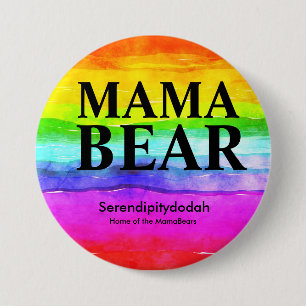 Badge Rond 7,6 Cm Bouton de serendipitydodah arc-en-ciel lumineux