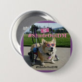 Badge Rond 7,6 Cm Bouton de #ShadeOutDM (Devant & derrière)