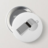 Badge Rond 7,6 Cm Bouton de sifflement d'arbitres (Devant & derrière)