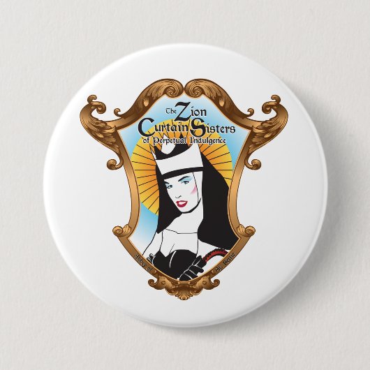 Badge Rond 7,6 Cm Bouton de soeur de Zion (Devant)