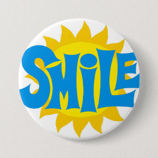 Badge Rond 7,6 Cm bouton de sourire