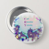 Badge Rond 7,6 Cm Bouton de soutien d'Alzheimers (Devant & derrière)