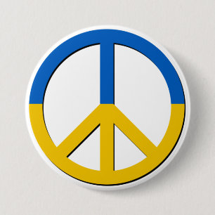 Badge Rond 7,6 Cm Bouton de soutien Stand with Ukraine
