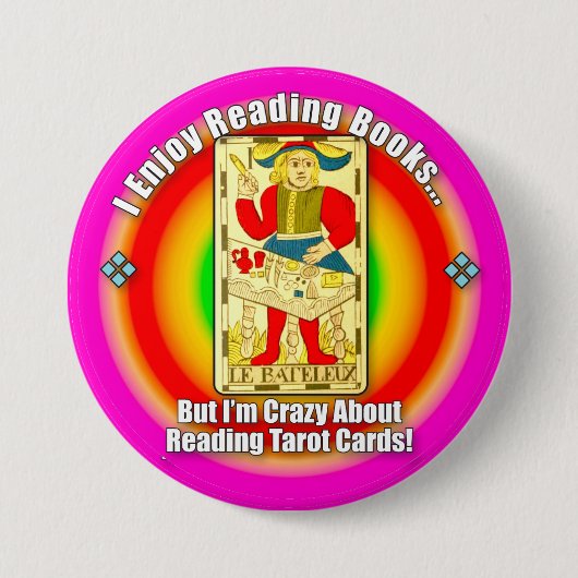 Badge Rond 7,6 Cm Bouton de Tarot Lover (Devant)