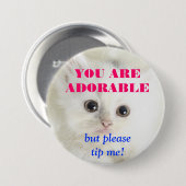 BADGE ROND 7,6 CM BOUTON DE TIP (Devant & derrière)