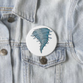 Badge Rond 7,6 Cm Bouton de tornade (En situation)