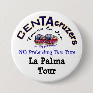 Badge Rond 7,6 Cm Bouton de visite de Palma de La de logo de