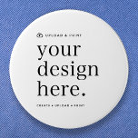 Badge Rond 7,6 Cm Bouton de votre conception Télécharger 3" Arrondi<br><div class="desc">Un modèle personnalisé facile à utiliser qui vous permet de télécharger votre propre oeuvre depuis votre appareil! Customisez plus loin à Zazzle avec des images et du texte ou téléchargez n'importe quel fichier artwork (comme votre propre création de Photoshop ou Canva)! Les possibilités sont infinies pour n'importe quel but ou...</div>
