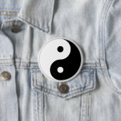 Badge Rond 7,6 Cm Bouton de Yin Yang (En situation)