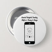Badge Rond 7,6 Cm Bouton Décalage Dimanche (Devant & derrière)