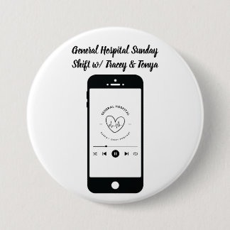 Badge Rond 7,6 Cm Bouton Décalage Dimanche