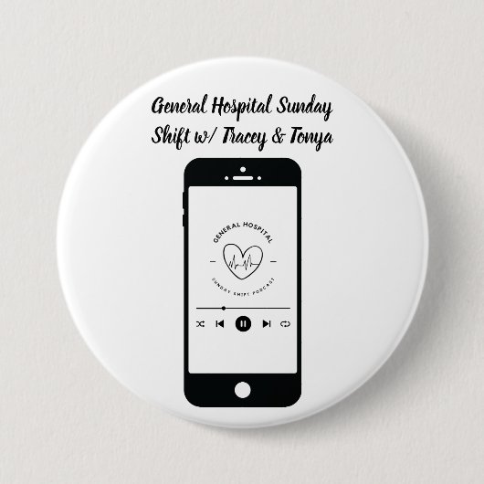 Badge Rond 7,6 Cm Bouton Décalage Dimanche (Devant)