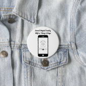 Badge Rond 7,6 Cm Bouton Décalage Dimanche (En situation)