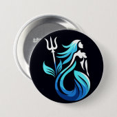 Badge Rond 7,6 Cm +Bouton d'échauffement de la partie alpha (Devant & derrière)