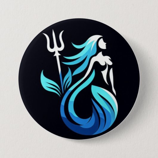 Badge Rond 7,6 Cm +Bouton d'échauffement de la partie alpha (Devant)