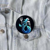 Badge Rond 7,6 Cm +Bouton d'échauffement de la partie alpha (En situation)