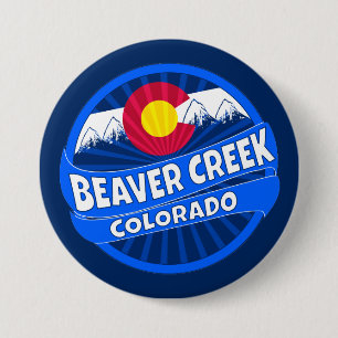 Badge Rond 7,6 Cm Bouton d'éclatement de la montagne de Beaver Cree