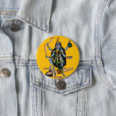 Badge Rond 7,6 Cm Bouton Déesse Kali (En situation)
