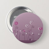 Badge Rond 7,6 Cm Bouton d'été violet (Devant & derrière)
