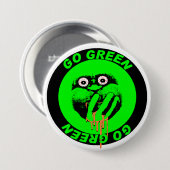 Badge Rond 7,6 Cm Bouton devenez écolo (Devant & derrière)