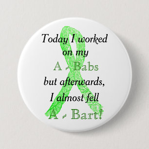 Badge Rond 7,6 Cm Bouton d'humour sur la maladie de Lyme