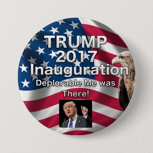 Badge Rond 7,6 Cm Bouton d'inauguration d'atout déplorable je (Devant)