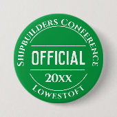 Badge Rond 7,6 Cm Bouton d'insigne officiel (Devant)