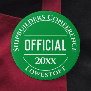 Badge Rond 7,6 Cm Bouton d'insigne officiel