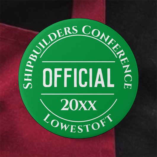 Badge Rond 7,6 Cm Bouton d'insigne officiel