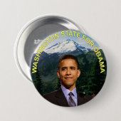 BADGE ROND 7,6 CM BOUTON D'OBAMA (Devant & derrière)