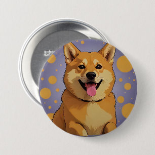 Badge Rond 7,6 Cm Bouton Doge amant conception