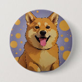 Badge Rond 7,6 Cm Bouton Doge amant conception (Devant)