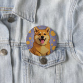 Badge Rond 7,6 Cm Bouton Doge amant conception (En situation)