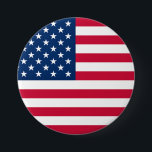Badge Rond 7,6 Cm Bouton drapeau américain Drapeau américain Cadeau<br><div class="desc">USA Flag Buttons - United States of America - American Flag - Patriotic - fête d'indépendance - 4 juillet - Personnalisable - Choisissez / Ajoutez votre texte / couleur / image unique - Faites votre cadeau de bouton spécial - Redimensionnez et déplacez ou supprimez et ajoutez des éléments / image...</div>