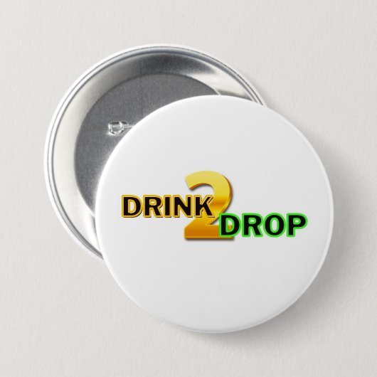 Badge Rond 7,6 Cm Bouton Drink2Drop (Devant & derrière)