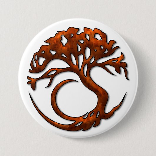 Badge Rond 7,6 Cm Bouton du cercle 1 d'arbre (Devant)