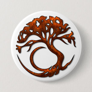 Badge Rond 7,6 Cm Bouton du cercle 1 d'arbre